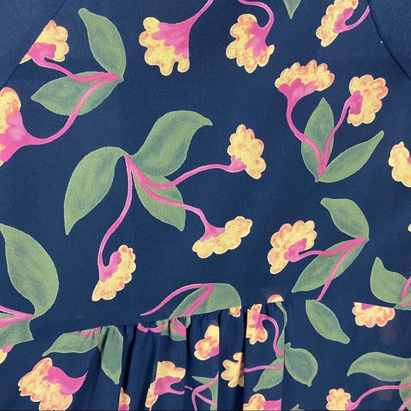 MAEVE Anthropologie Floral Print Long Sleeve Top - Picture 3 of 5